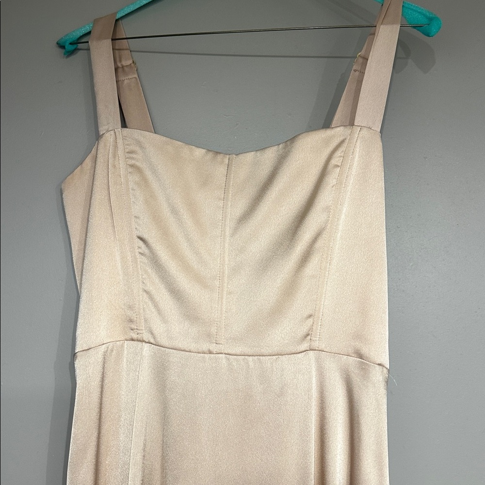 Clarissa Corset Dress ~ Champagne Luxe Satin